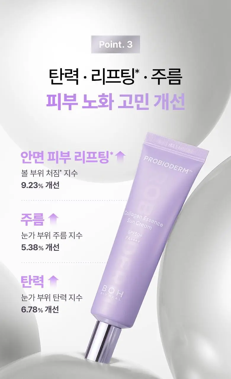 [화잘먹선|1+1] 바이오힐보 프로바이오덤 콜라겐 선크림 2종 (에센스/톤업) 상세페이지 19
